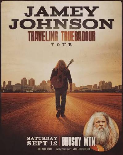 Jamey Johnson tour poster — 2026